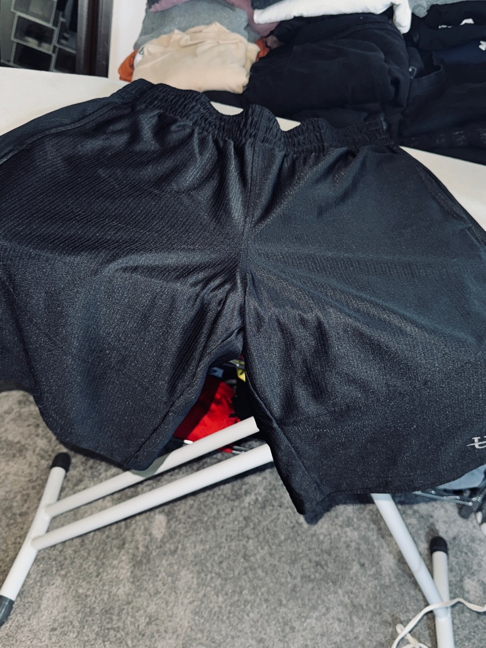 Men's Black Athletic Shorts - Lightweight Performance